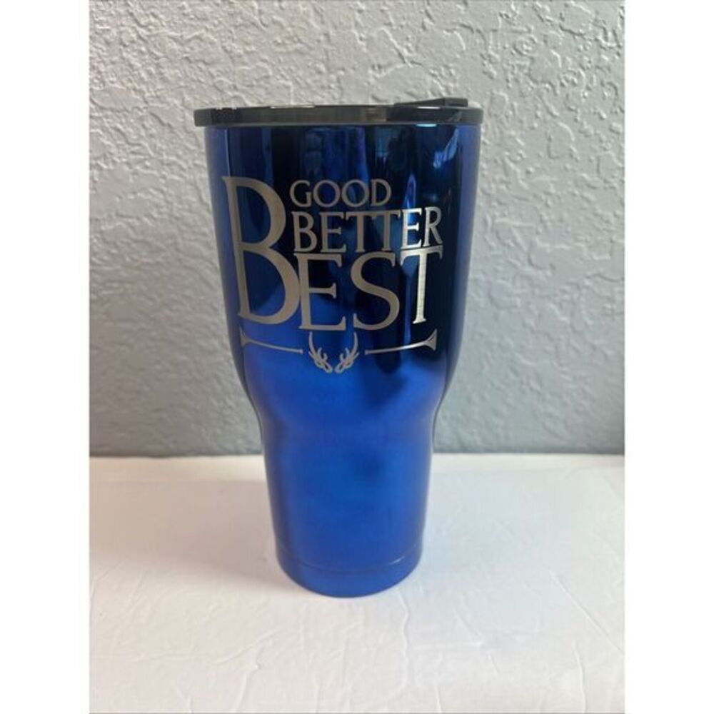 RTIC Customizable 30 Ounce Insulated‎ Tumbler, "Good Better Best" logo-NIB